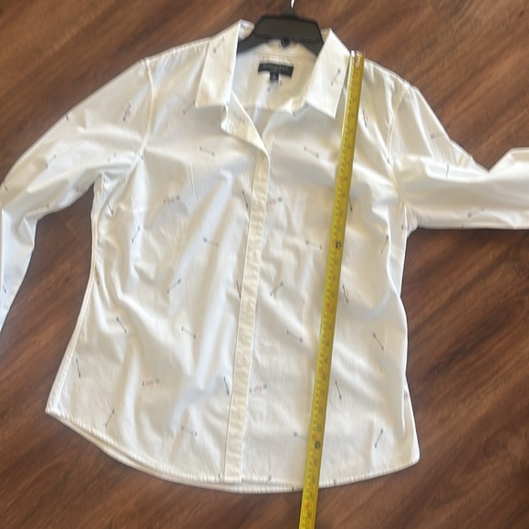 Banana Republic White Casual Button Down Shirt - Picture 4 of 6